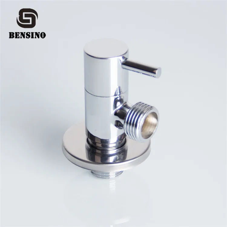 Brass Body Chrome Plated Polish Finishing Toilet Washing Machine Bathroom Hose Angle Valve