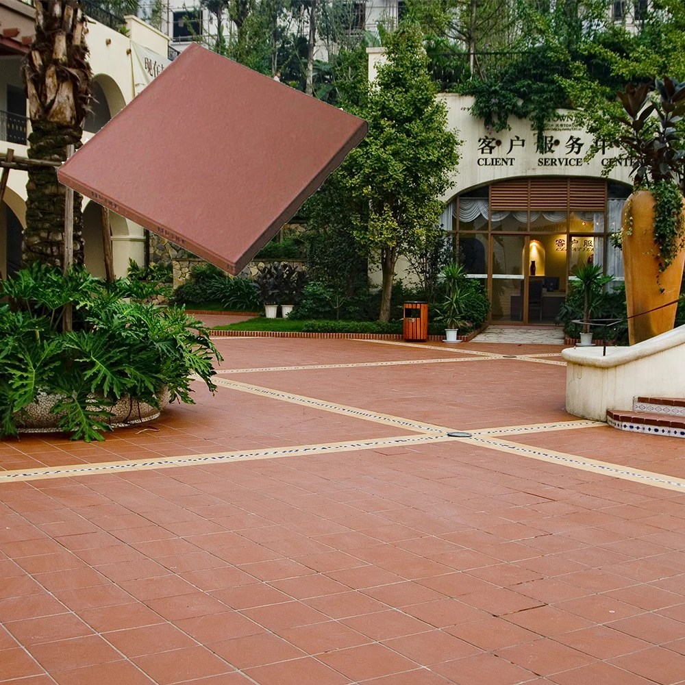 Matte Luster 150x150 Rustic Classic Rectangular Terracotta Floor Ceramic Tiles Brick Firebrick for Exterior Wall Use