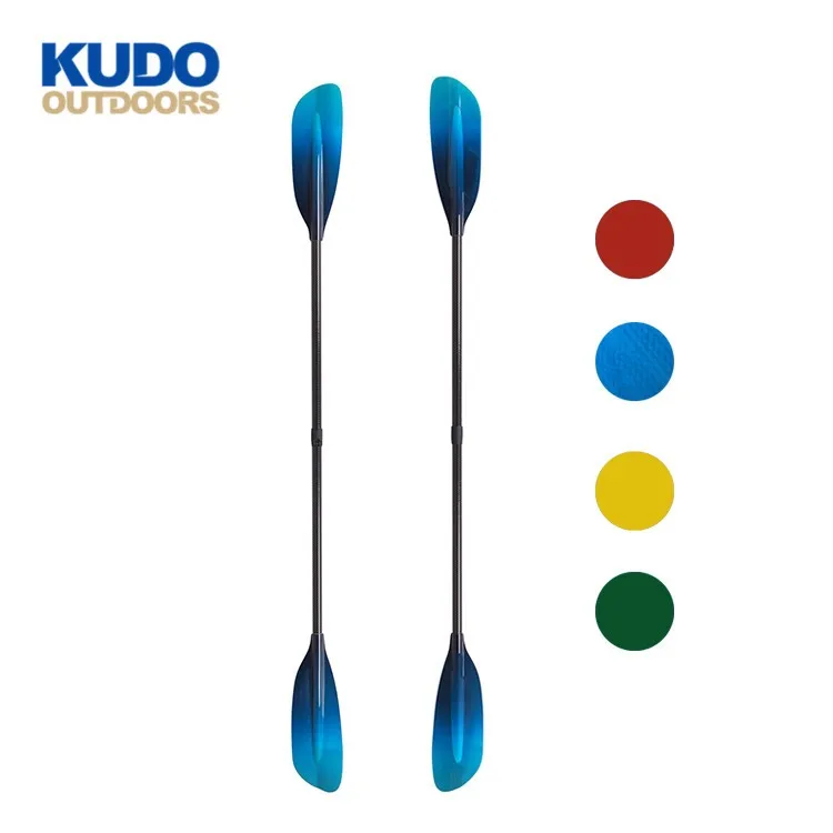 2019 Fashionable And Beautiful Appearance Carbon Fiber Shaft Fiberglass Blade Detachable Kayak Paddle