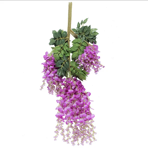 wisteria artificial flower plastic artificial hanging wisteria flowers