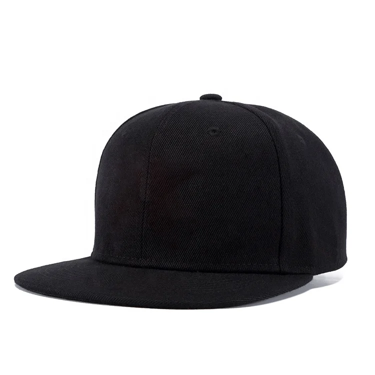 Customize high quality 6 panel blank snapback hats wholesale cap promotional sports baseball cap  flat brim  hip pop golf hat