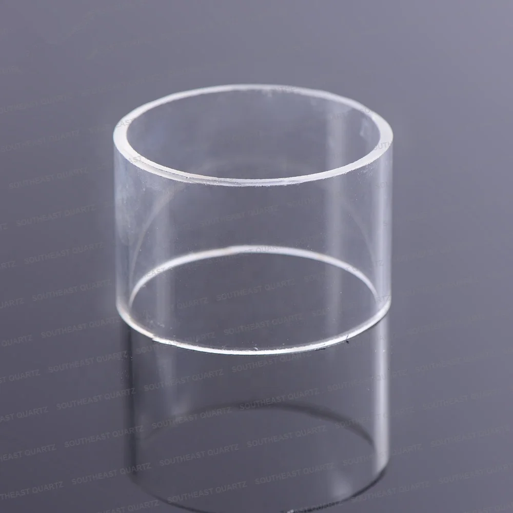Прозрачная устойчивая к высоким температурам трубка из кварцевого стекла большого