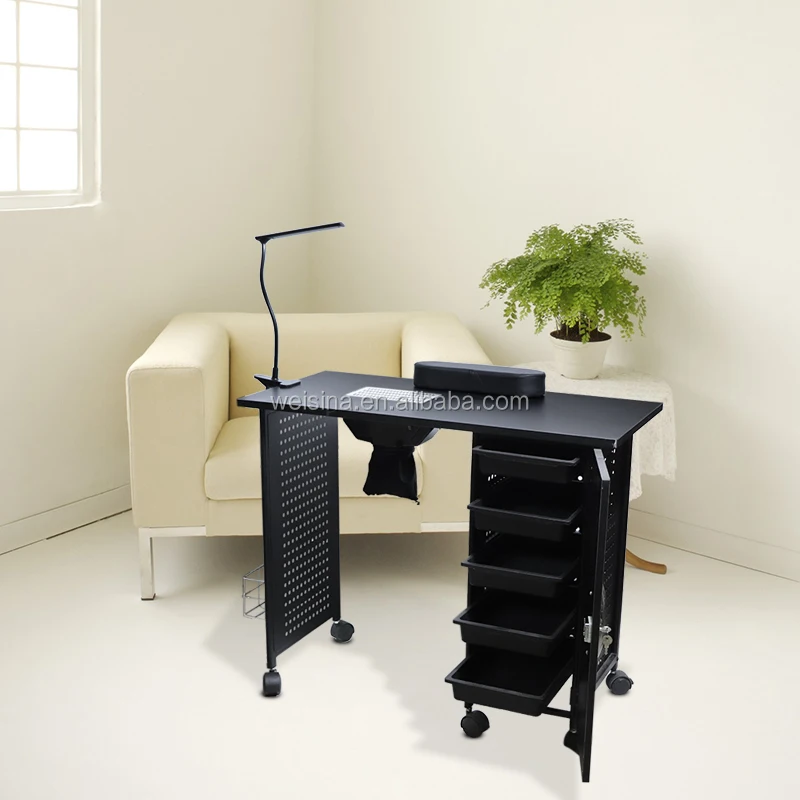 
Hot selling professional portable salon design nail table 
