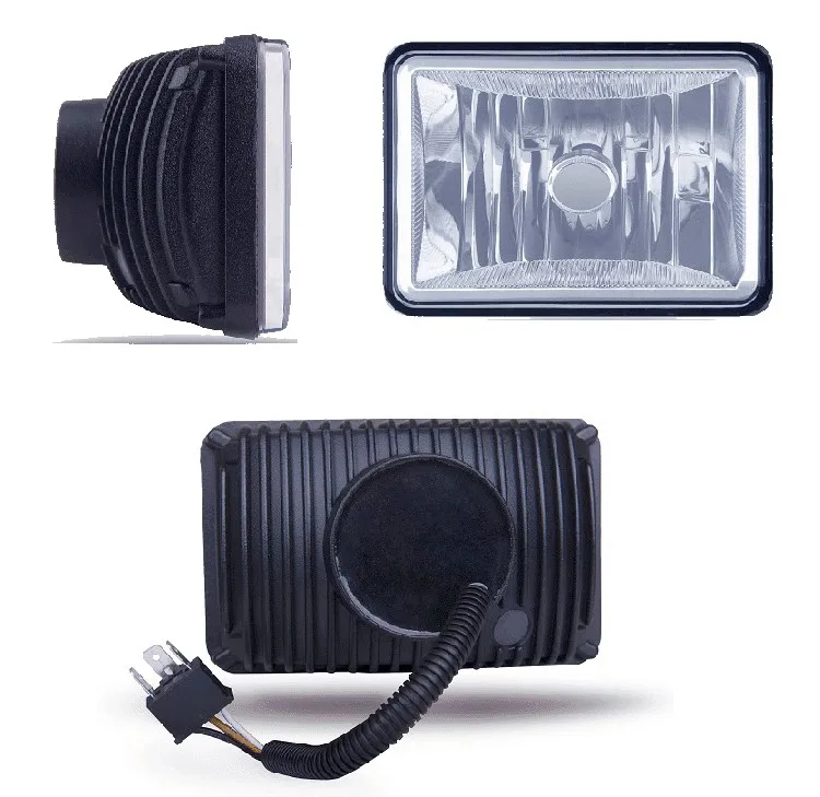 High Power 4x6 Inch High Beam Motorcycle Custom Headlamp International Truck Headlight