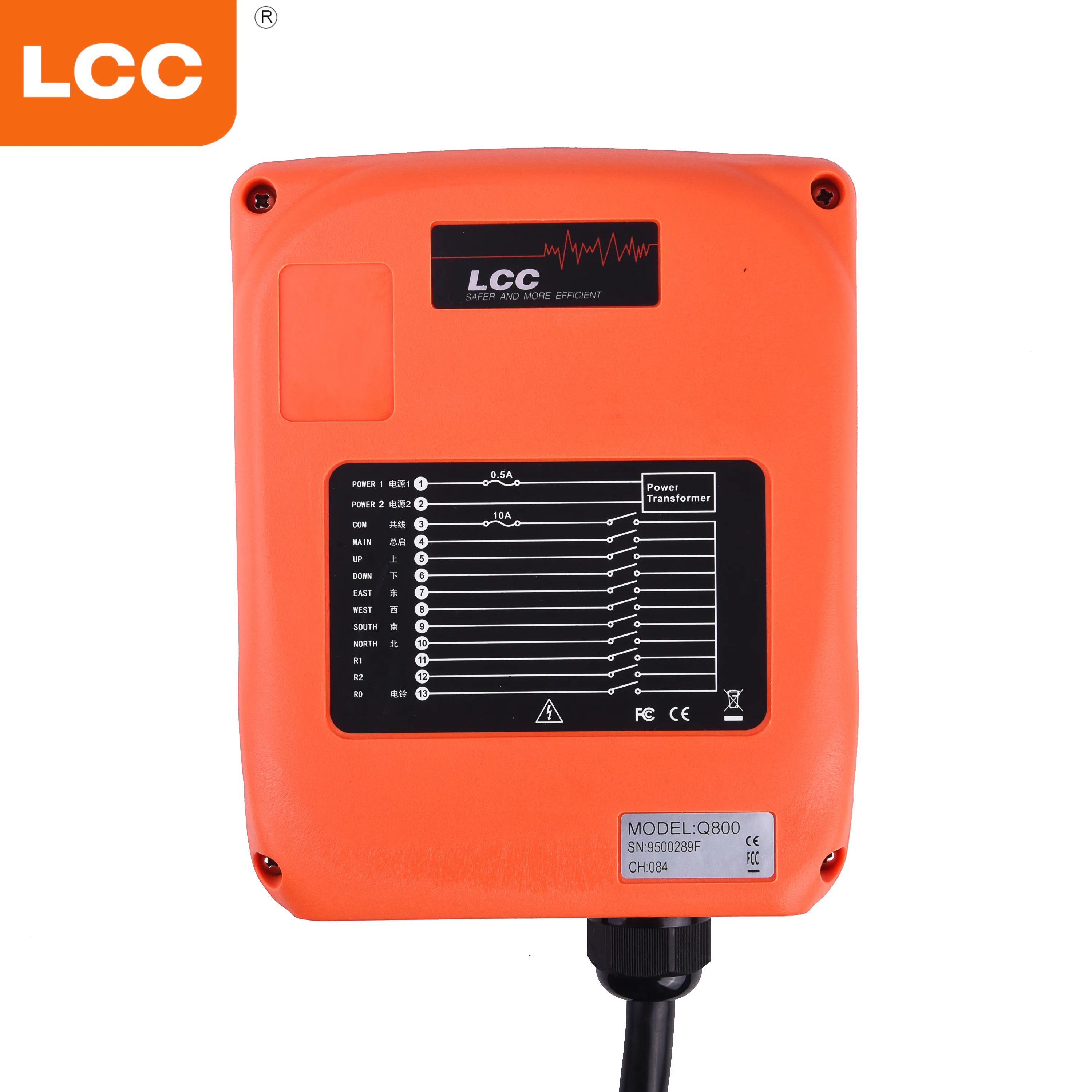 Q800 AC/DC 24V 48V Telecrane Construction machinery parts industrial radio remote control