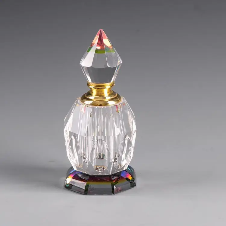 
Wholesale luxury egyptian design crystal oil perfume bottle 