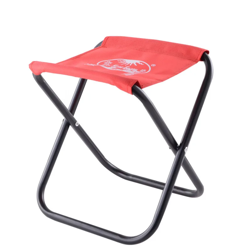 Портативный металлический складной ручной стул для поезда, уличный рыболовный стул