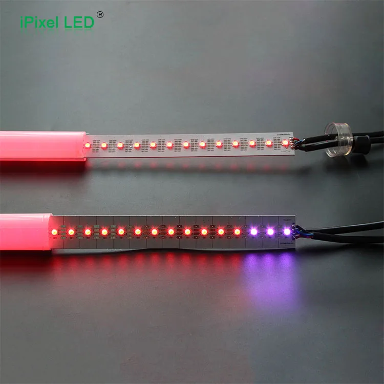 RGB full color two side view DMX512 LED meteor Tube