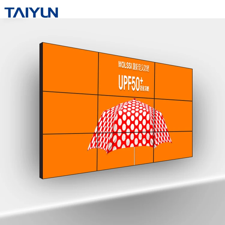 55 дюймов 2x2 2 x светодио дный 3 LED подсветка Крытый ЖК дисплей видео стены с бесшовные ультра узкий ободок