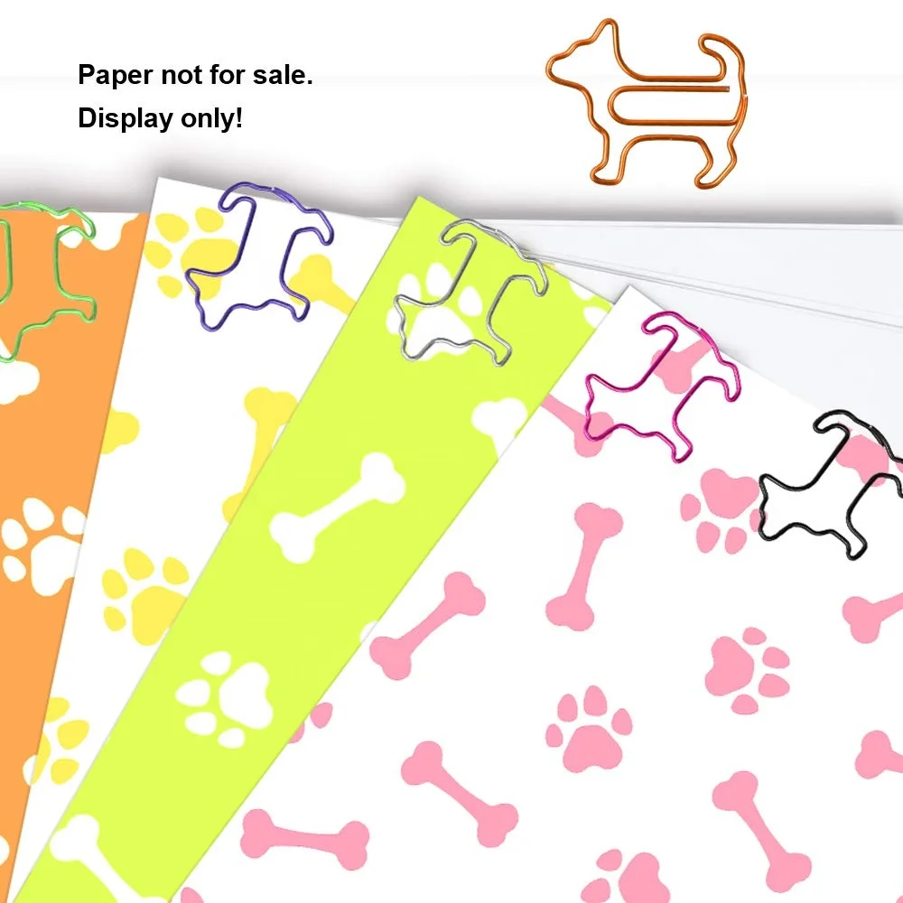 PET coated iron wire hot popular Funny dog shape paper clips