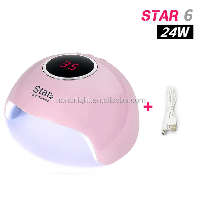 
star6 nail dryer uv lamp 24w uv led nail lamp art machine gel polish dryer 
