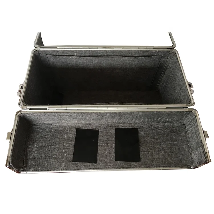 Aluminum transportation tool travel carrying briefcase portable box/case with wheels
