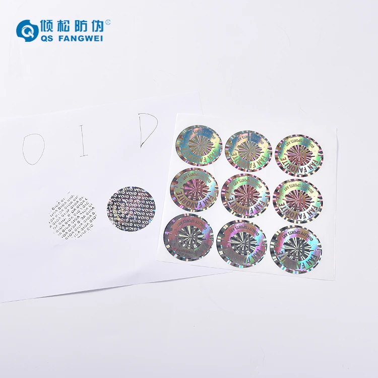 2018 Новый Void голографические защитные наклейки печать этикеток