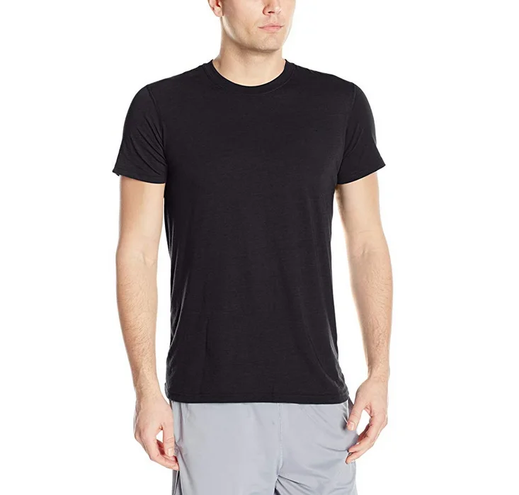 
Byval combed cotton Men plain color basic T shirt 
