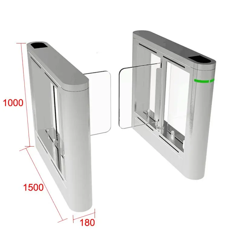 Акрил быстрая скорость качели турникеты система контроля доступа автоматическое крыло ворота фабрики из Китая