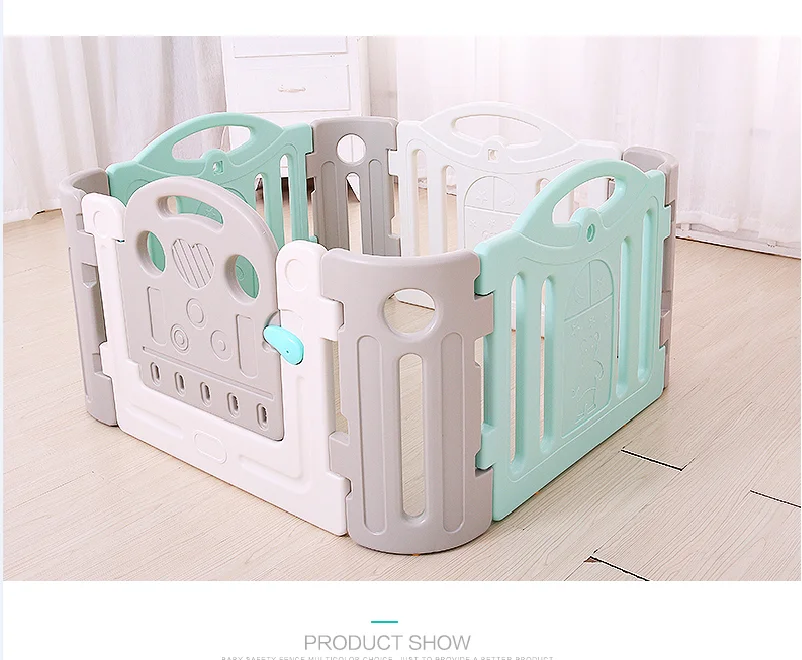 
Colorful safety plastic baby playpen for kids play indoor use 