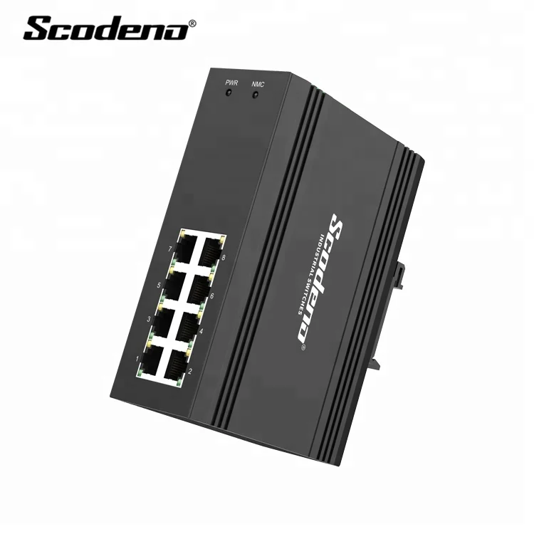 Быстрая междугородние OEM 10/100/1000 т 8 port Unmanaged Industrial Ethernet сетевой коммутатор Poe