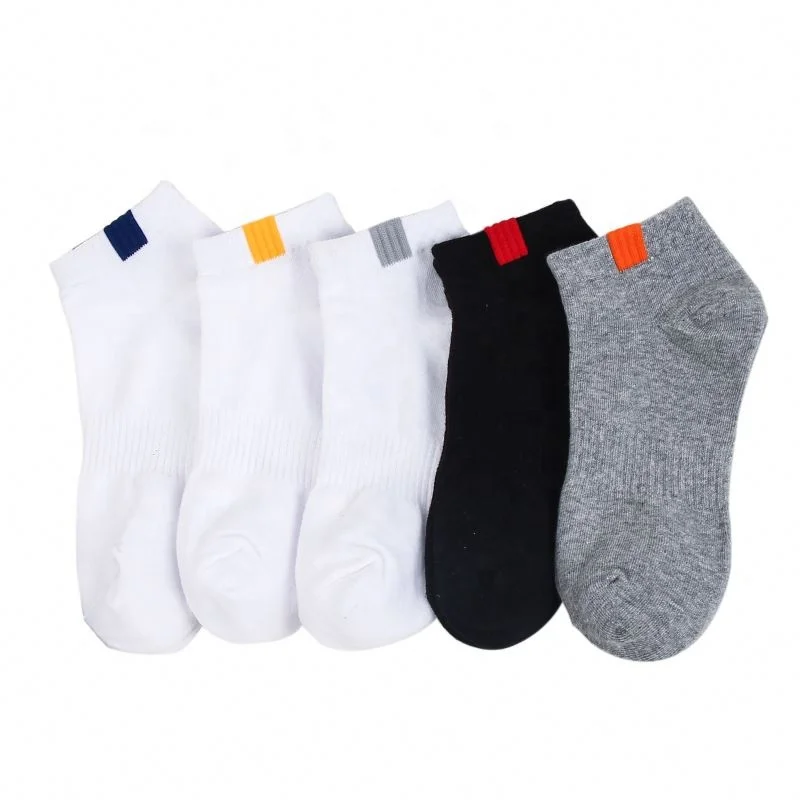 High Quality Men Soild Color Sport Outdoor Quick Dry Polyester Cotton ankle Socks