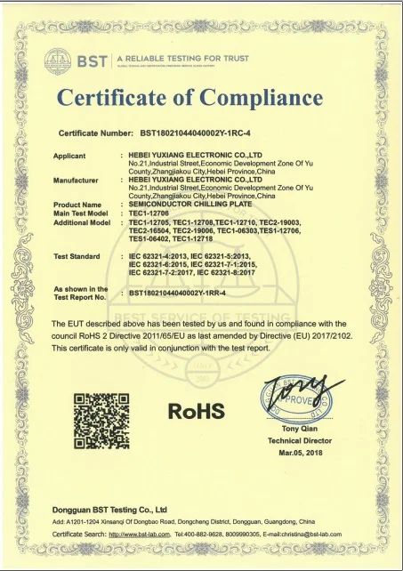 TEC1-26315 Big power thermoelectric tec cooling peltier module