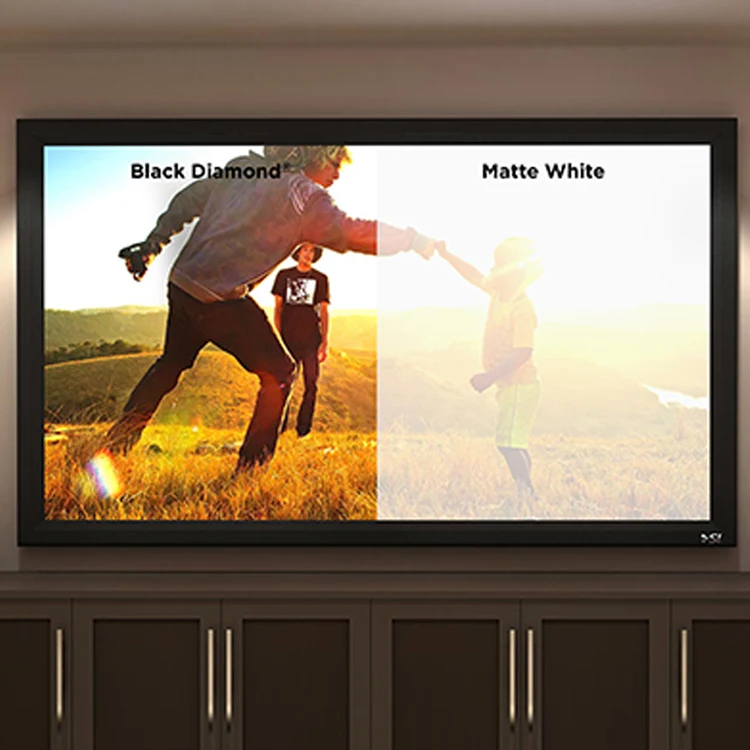 4 К к черный, белый цвет Lenticular технология фиксированной рамки проекции проектор экран анти свет CLR