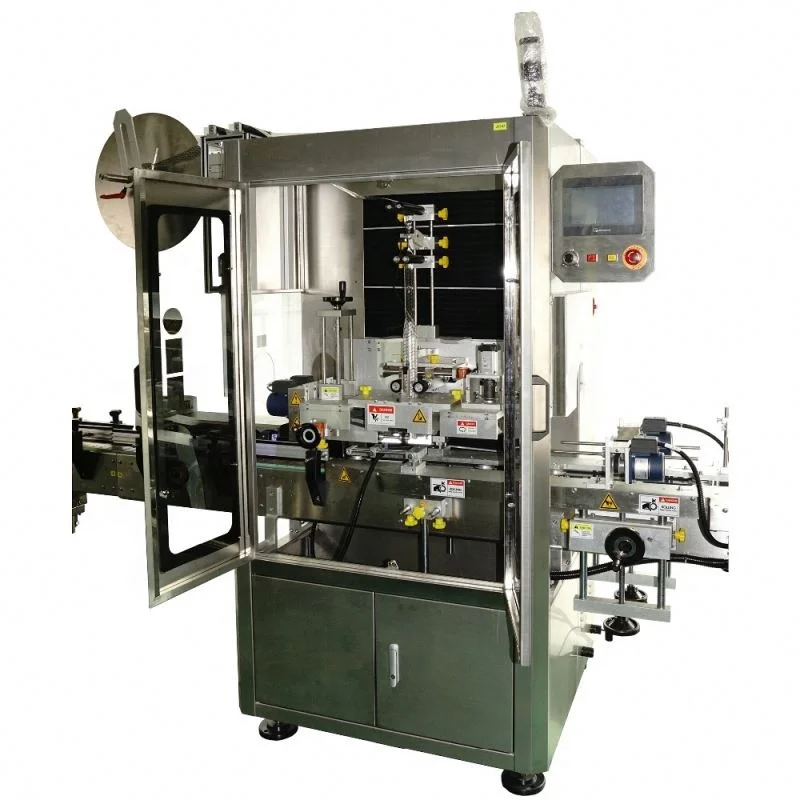 
automatic hot shrink plastic bottle label sleeving machine 