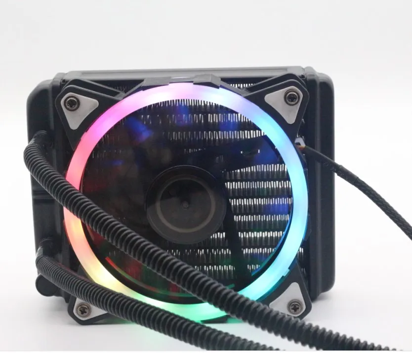 
12v Computer Case Liquid 120 Cpu RGB Fan Water Cooling with 12025 rgb cooling fan water cooling kit pc 