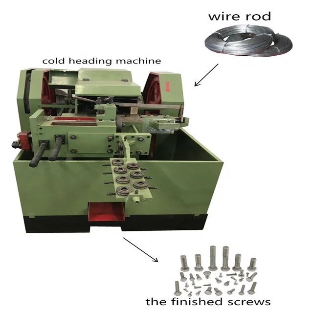 automatic 2 die 3 blow cold heading making machine for drywall screws