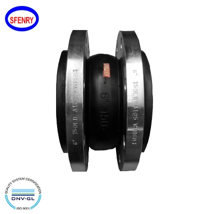 Sfenry EPDM Galvanized Double Sphere Rubber Flexible Bellow Expanison Joint