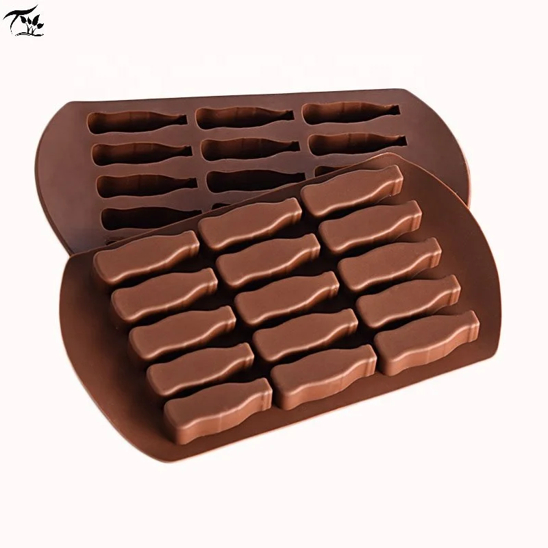 
3D Cola Bottle Shape Chocolate Mold Food Grade Silicone Molds 