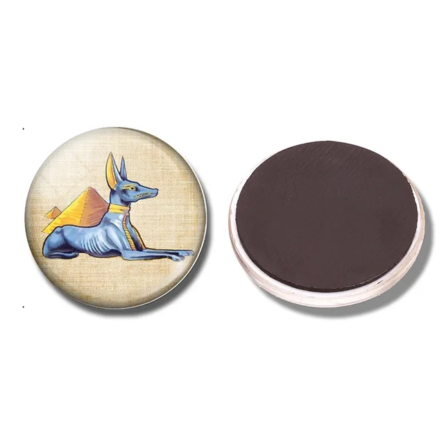 Egyptian 30 MM Fridge Magnet Ancient Egypt Egyptian Culture Glass Cabochon Magnetic Refrigerator Stickers
