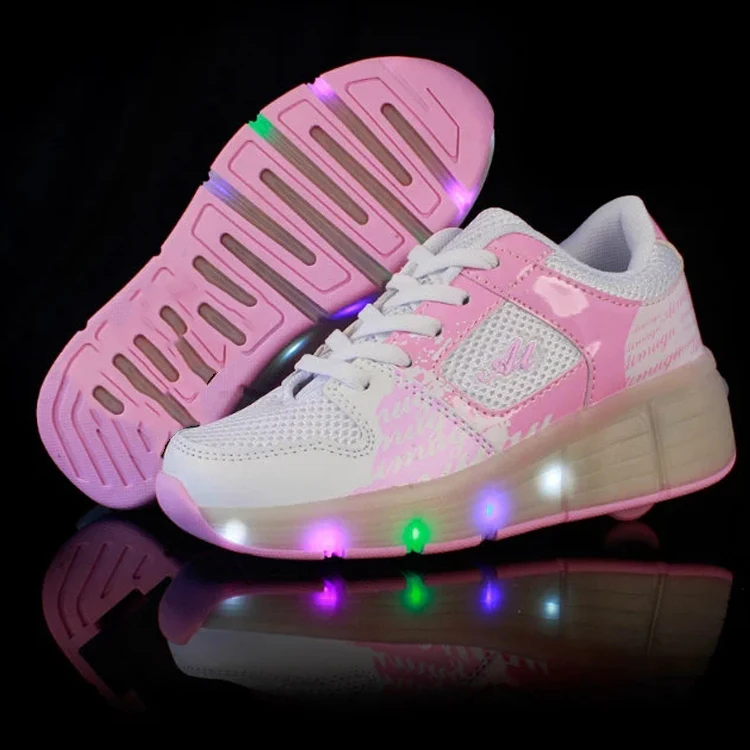 
Low Price Children Led Light Up Casual Roller Shoes With 1 wheel For Sale 