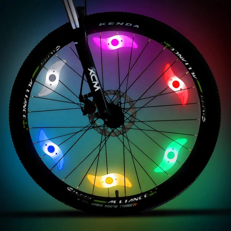 
Wholesale Professional colorful led bicycle wheel light spoke tire light bike tyre light for car Mountain bike warning Cycling 