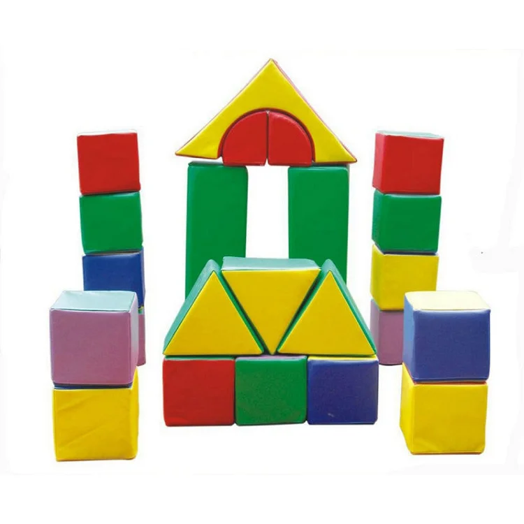 Factory supply kids colorful soft building blocks