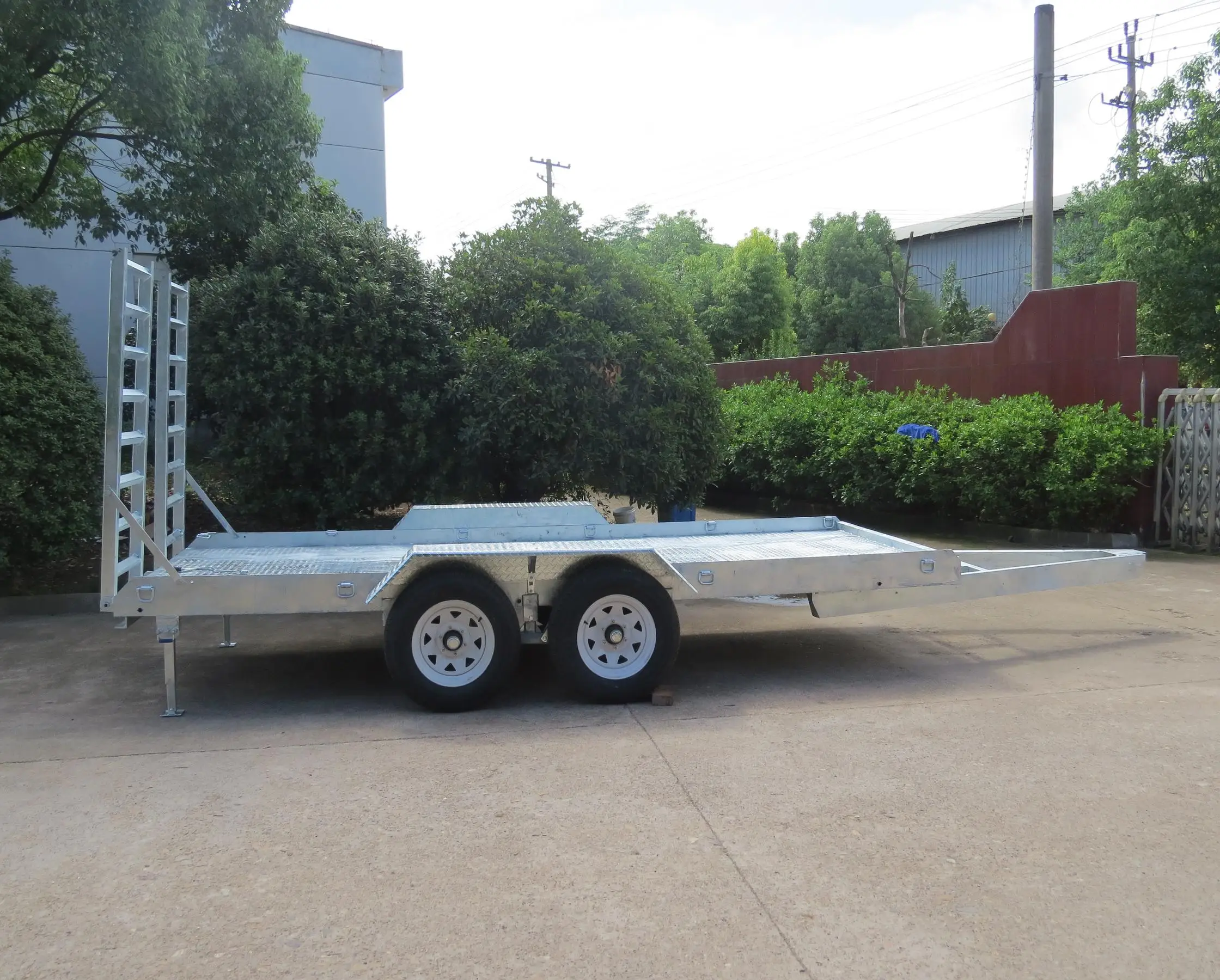 hot dipped galvanized 16x6ft Plant and Excavator trailer