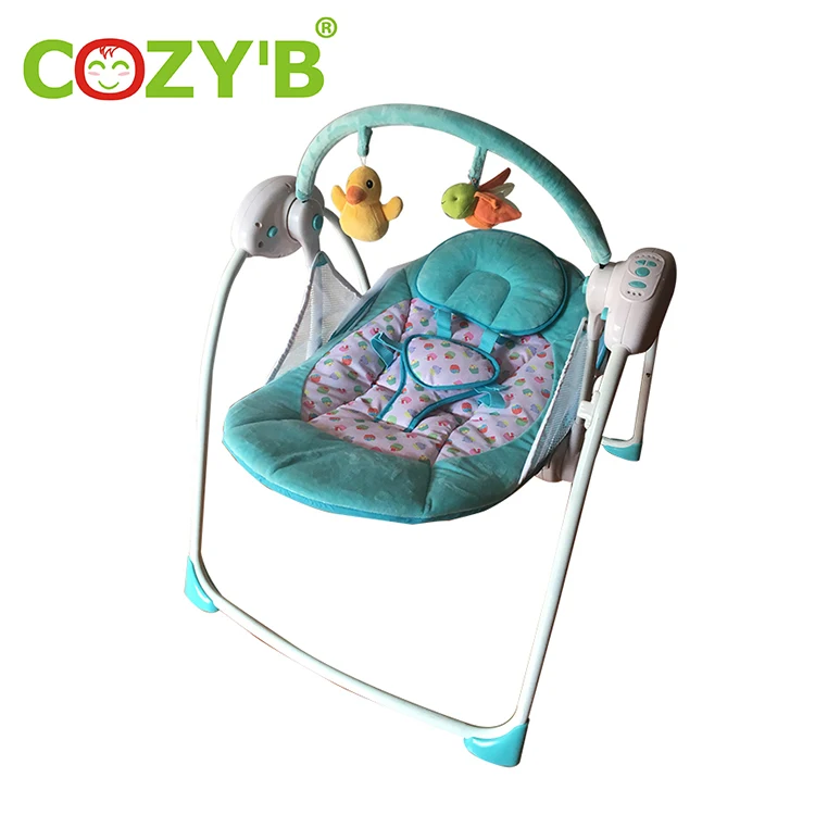 Безопасный новорожденный электрические детские качели стул младенца складное кресло-качалка вышибала младенца