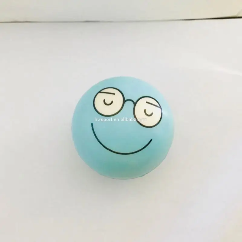 2019 new products Custom Smiley Squeeze Relax PU Foam Anti Stress Ball china supplier toys for kids or adults