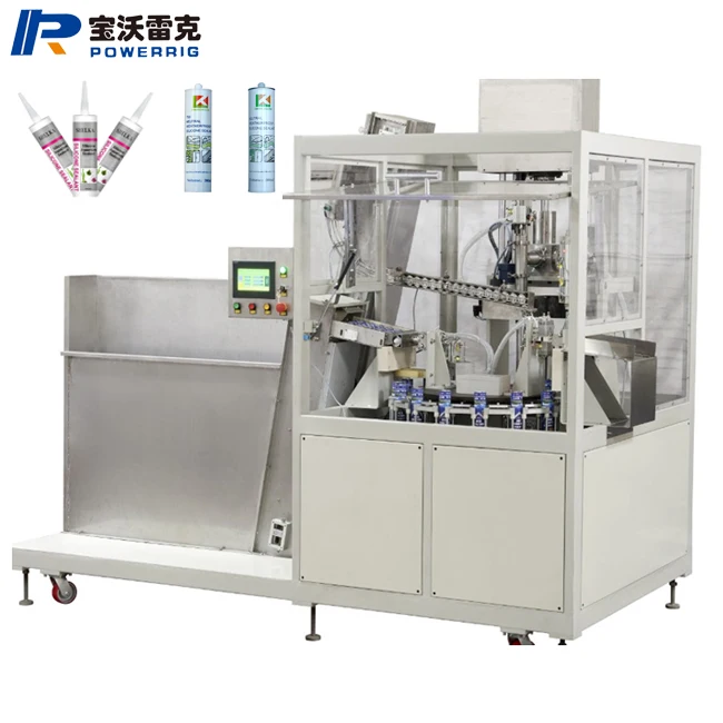 Automatic epoxy resin grease AB tile seam Glue Silicone Sealant Cartridge Filling capping  Machine