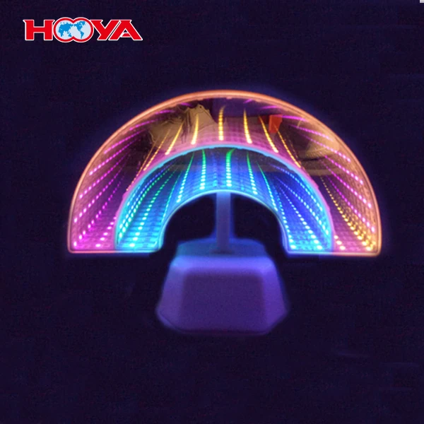 
LED table mirror tunnel night light for home decoration 