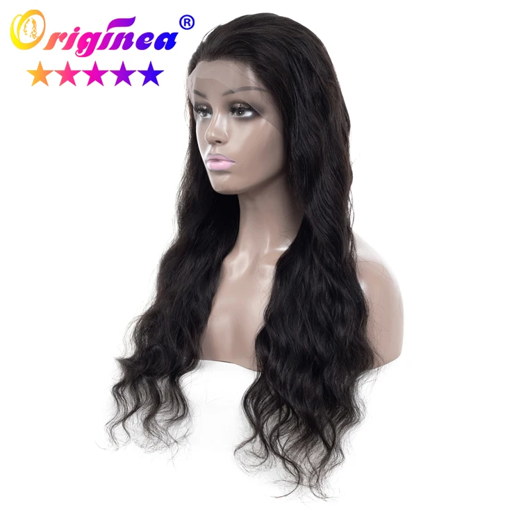 Cheap price high quality pineapple wave natural color 360 lace front wig tunisia wig