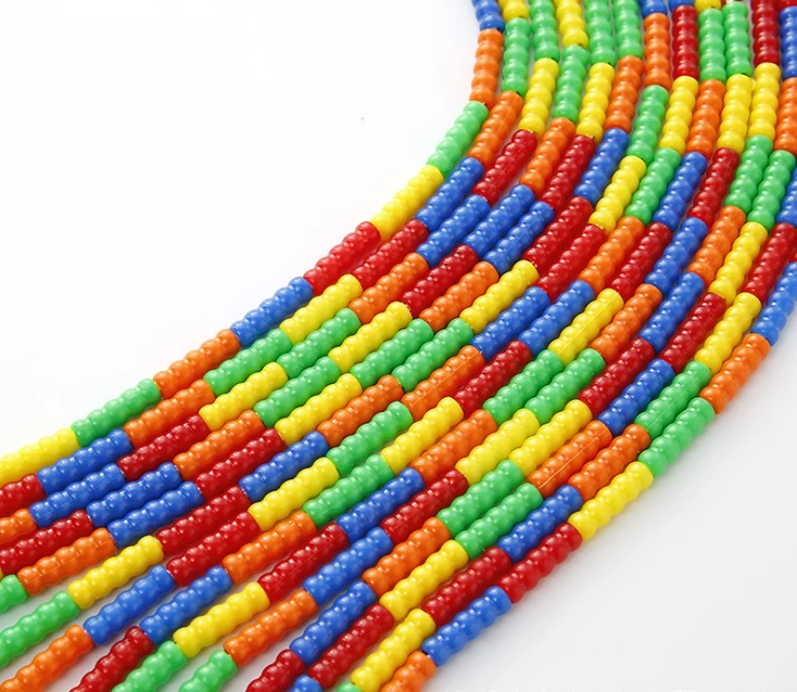 New Design Long Handle Speed Jump Rope Beaded Segmented Jump Rope For Kids