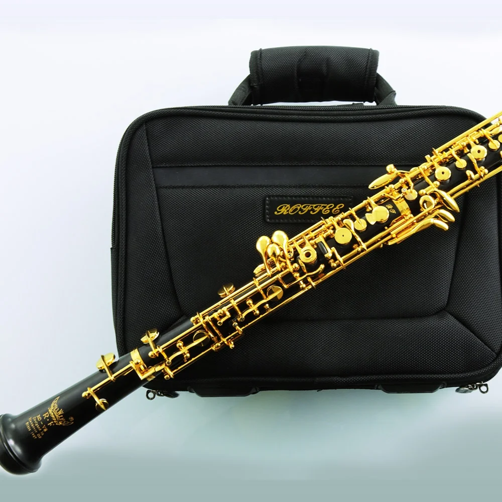 ROFFEE V8 Professional Performance Level Ebony Body Full Automatic Gold Plated Oboe