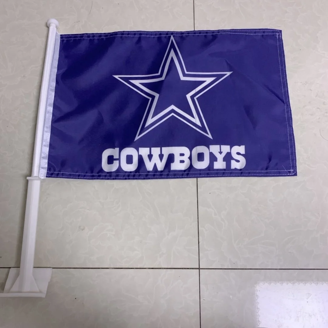 
Dallas Cowboys NFL Team Color Car Flag with car flag pole 
