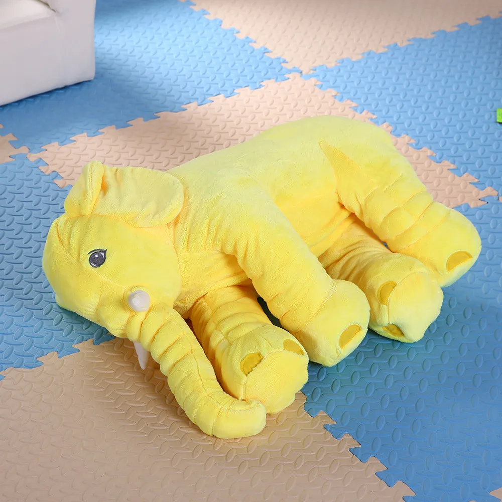 
40cm 60cm Super Soft Elephant Plush Pillow Cute Stuffed Elephant Pillow Baby Sleep Toys 