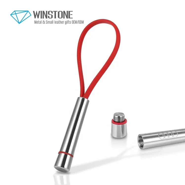 Silver Needle Strap Auto Car Key Ring