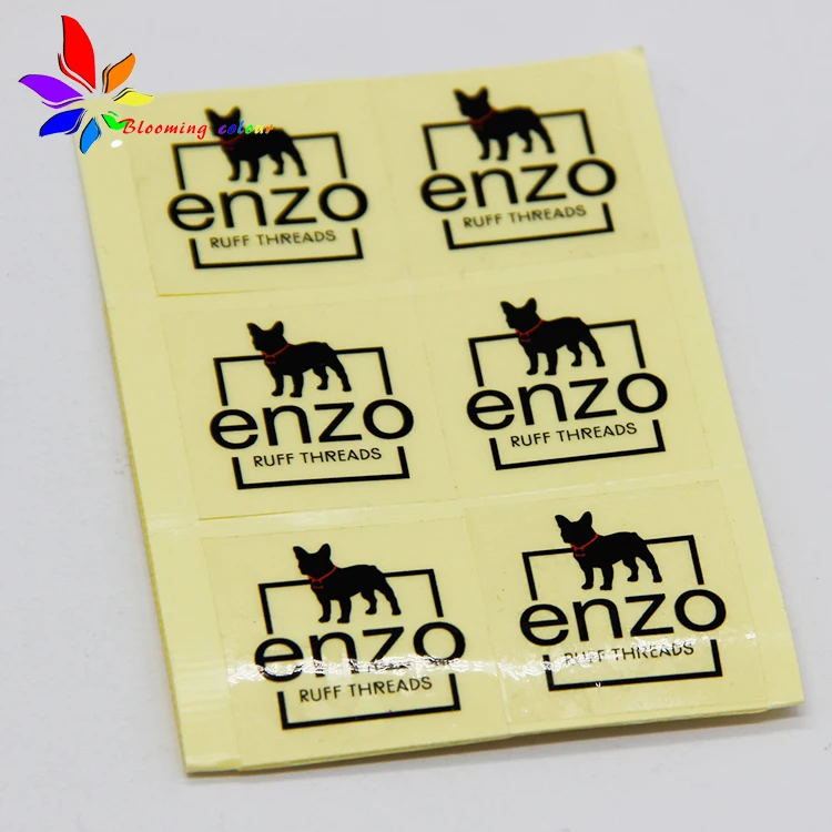 Custom printed clear transparent self adhesive label stickers