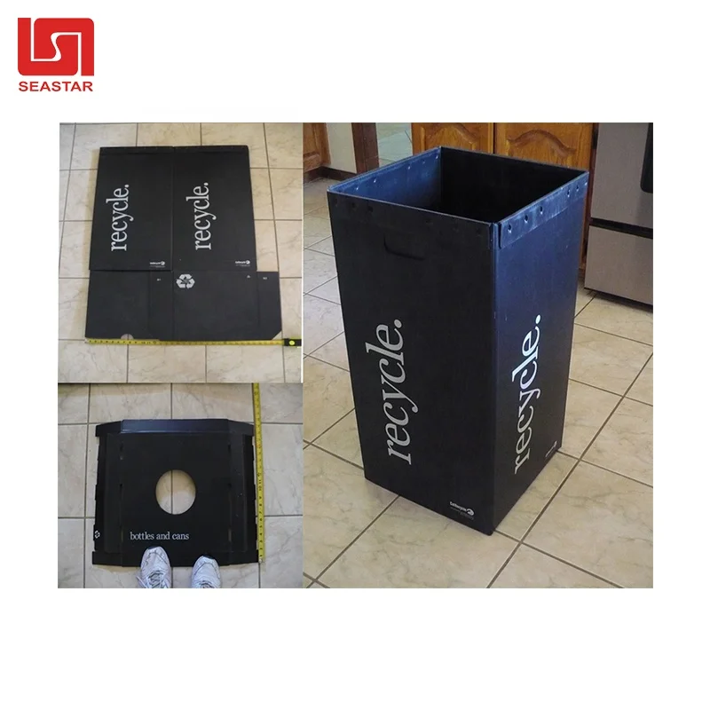 corrugated recycle garbage outdoor sanitary waste  bin