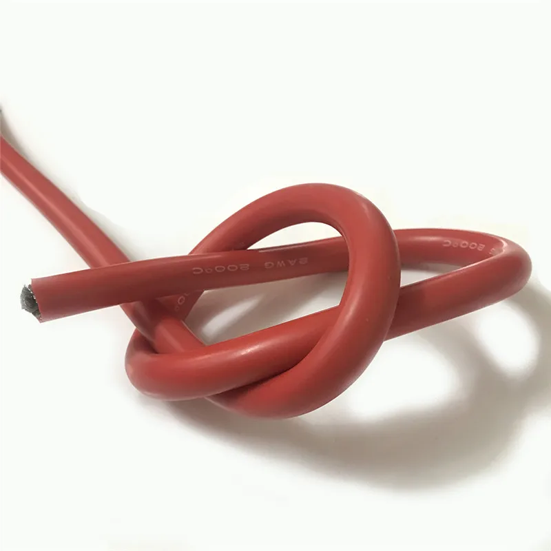 4AWG insulated silicone rubber wire 5000/0.08mm tinned cooper stranded heating wire