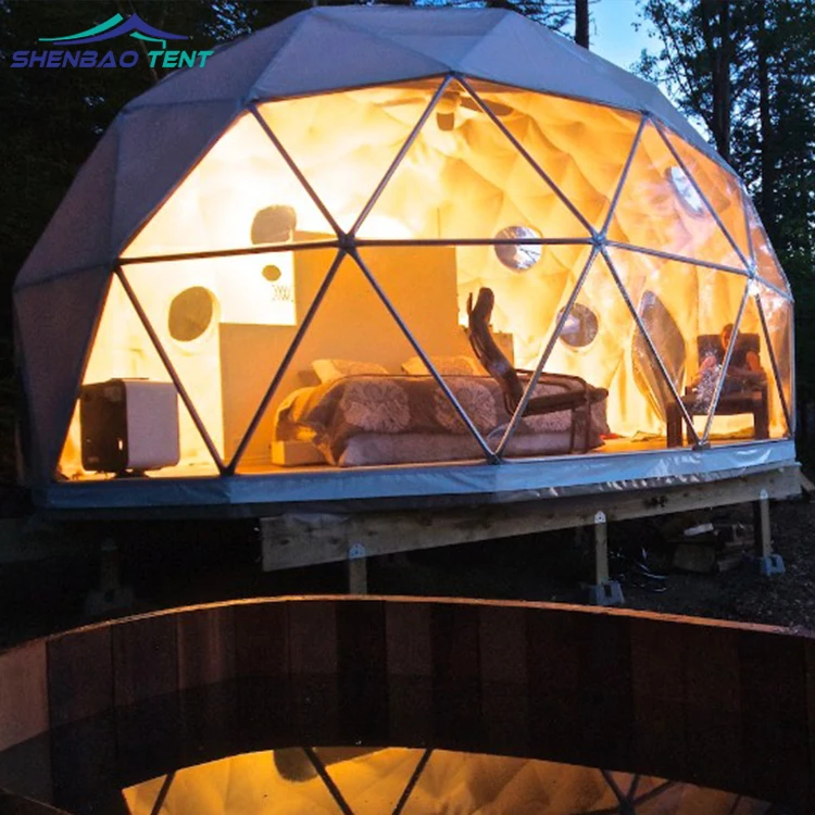 Transparent Fireproof Clear Geodesic Dome Outdoor Tents For Party