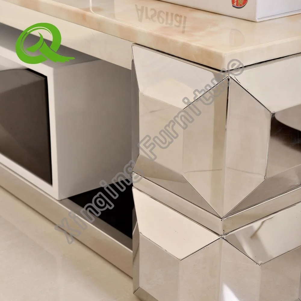 
Modern living room furniture marble design TV bench tv cabinet furniture 