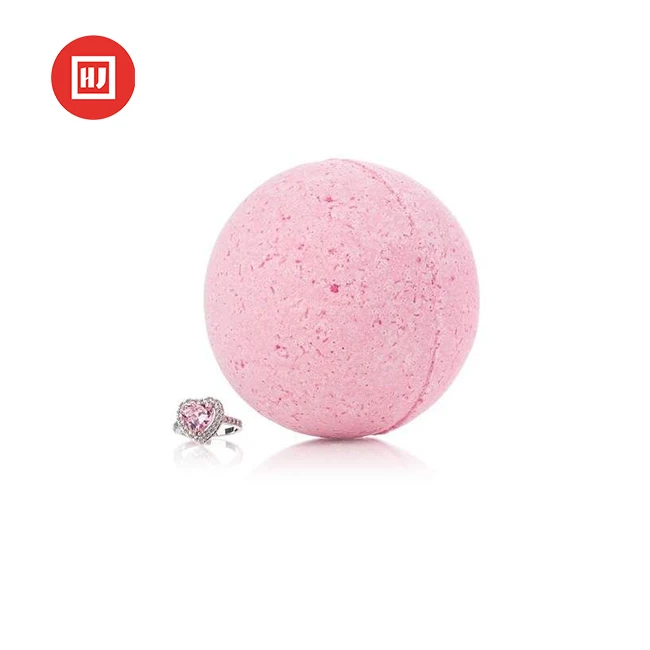 Hot sale beautiful jewelry ring bath bombs with essential oil for her